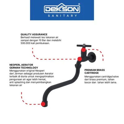 WALL TAP DEKKSON WT 3186-C CP 2
