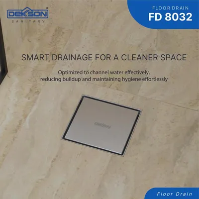 FLOOR DRAIN SUS 304 DEKKSON FD 8032 SSS BLST 2