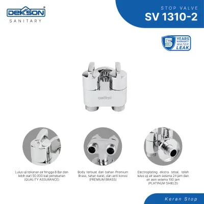 STOP VALVE 2 OUT DEKKSON SV 1310-2  CP 3