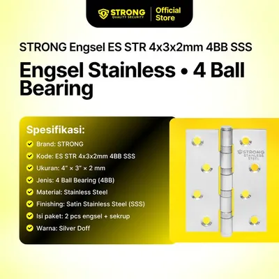 HINGE STRONG ESS 4X3X2MM 4BB SSS 2