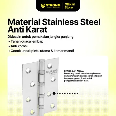 HINGE STRONG ESS 4X3X2MM 4BB SSS 4