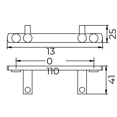 ODESSA ROBE HOOK-2 3102 2