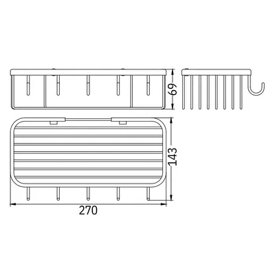 BELLINI BASKET WITH HOOK 5139 2