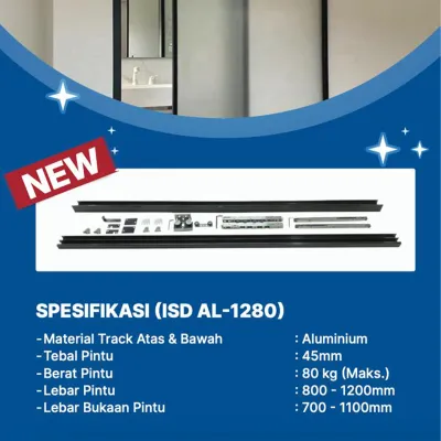 INVISIBLE SLIDING DOOR ISD-DKS-AL-1280 2