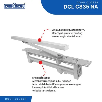DOOR CLOSER CONCEALED DEKKSON DCL C835 MATT BLACK 2