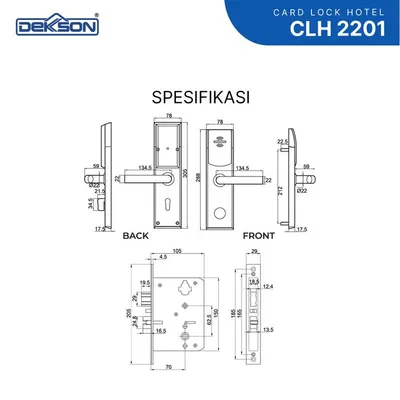 CARD LOCK HTL DEKKSON (RIGHT) CLH 2201MF SSS+MTS 4
